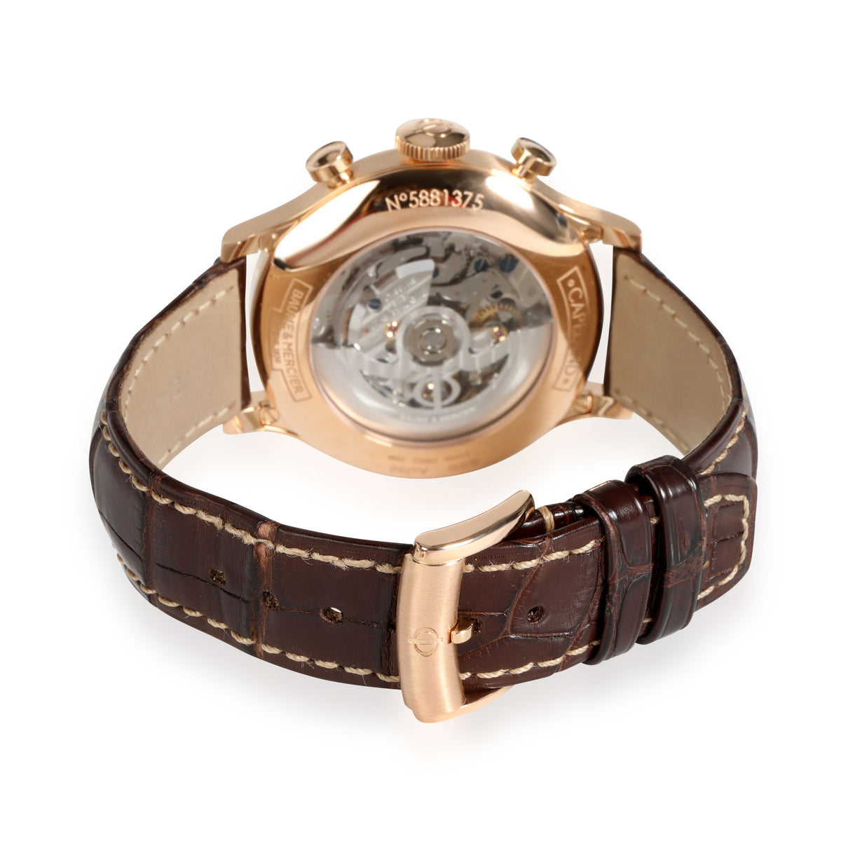 Baume & Mercier Capeland MOA10007 Men's Watch in 18kt Rose Gold ...