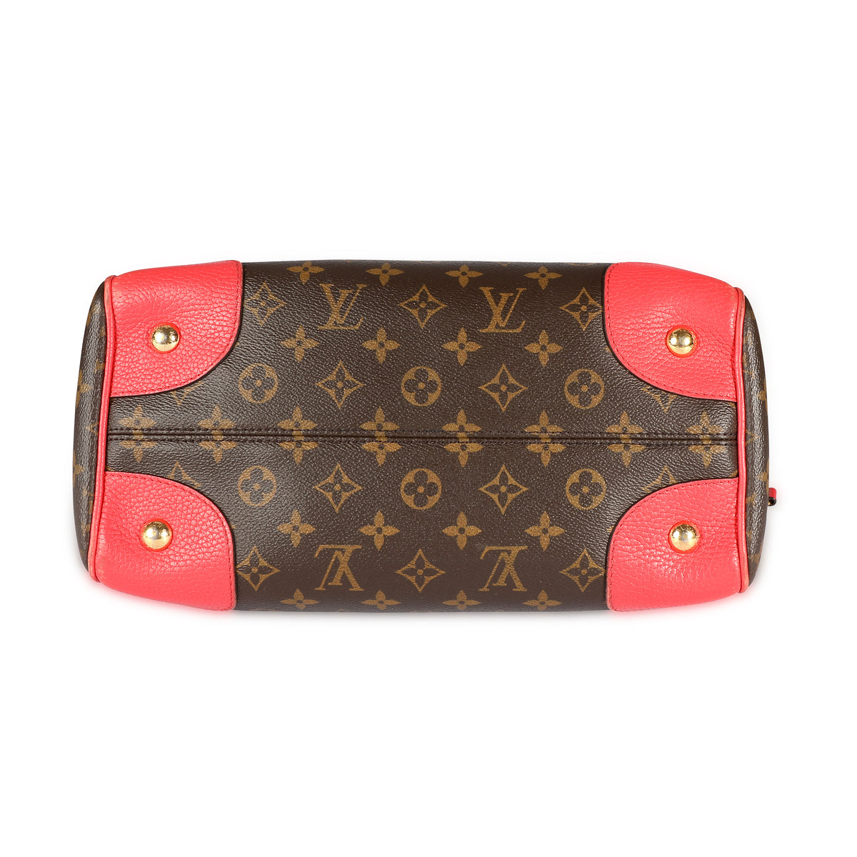 Louis Vuitton Poppy Leather & Monogram Canvas Retiro Satchel