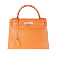 Hermès Potiron Chévre Sellier Kelly 28 PHW