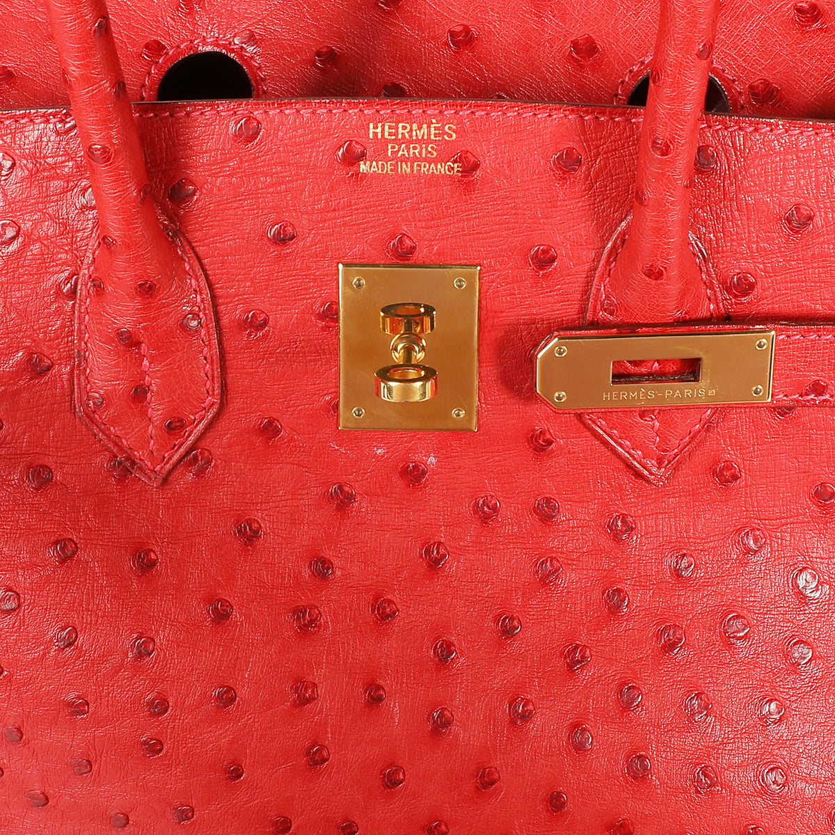 Hermès Rouge Vif Ostrich Birkin 35 GHW