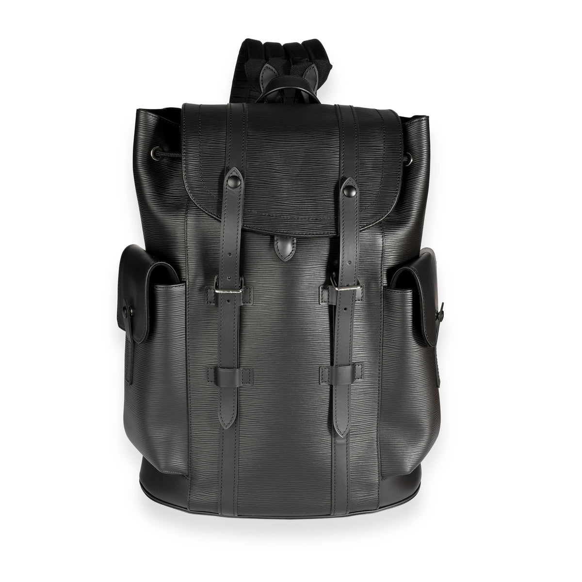 LOUIS VUITTON Black Epi Leather X Supreme Christopher Backpack Bag