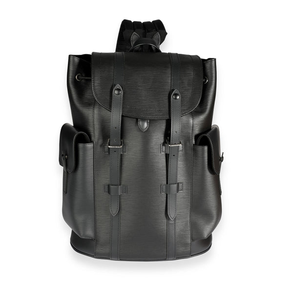 Louis Vuitton Black Epi Leather Christopher PM Backpack by WP
