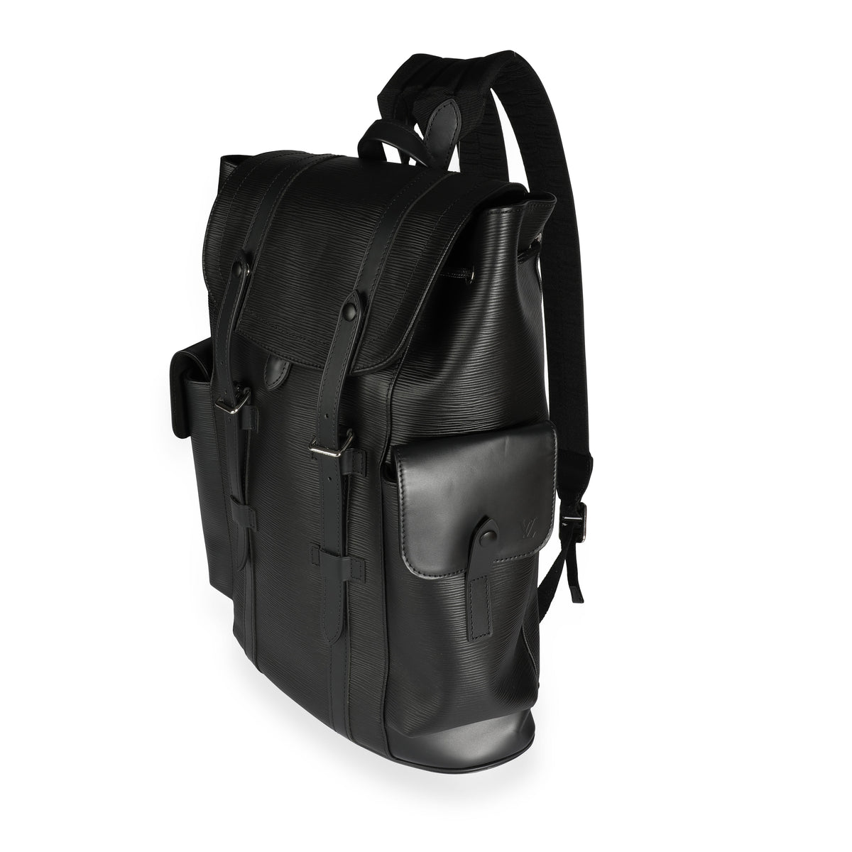 LV LV Unisex Christopher PM Backpack in Timeless Black Epi Leather