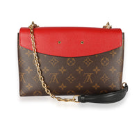 Louis Vuitton Monogram Canvas & Cerise Leather Saint-Placide Bag