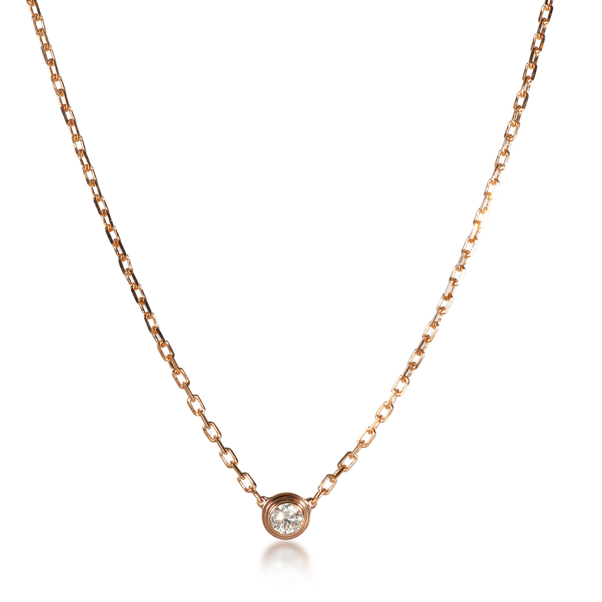 Cartier Diamants Legers Diamond Necklace in 18K Rose Gold CTW