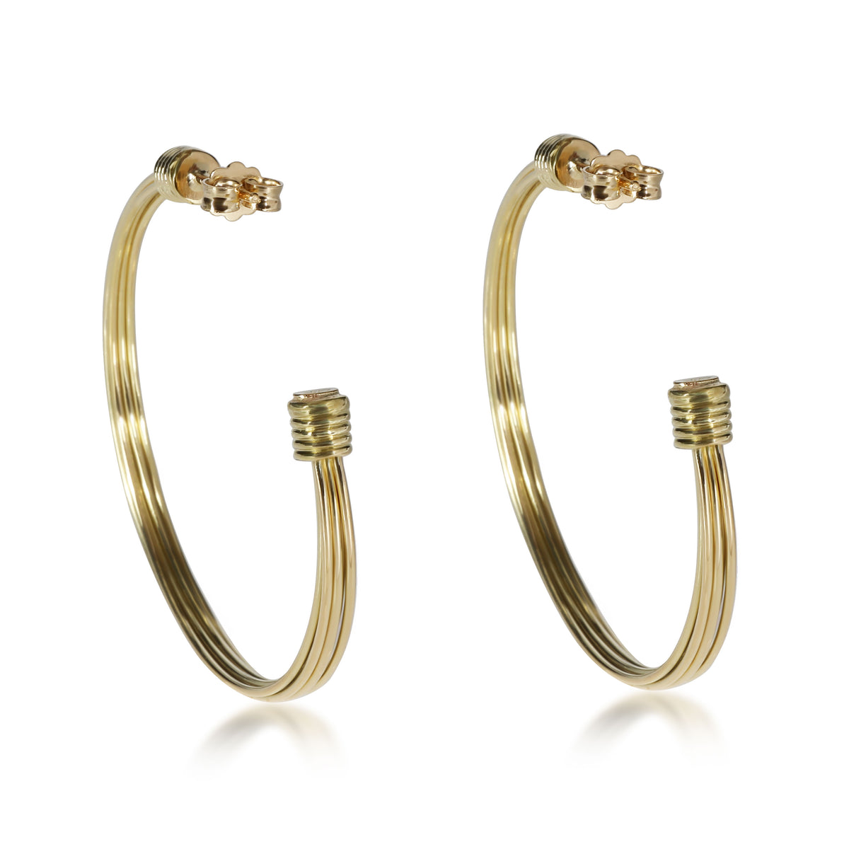 Links of London Wire Hoop Earring in 18K Yellow Gold