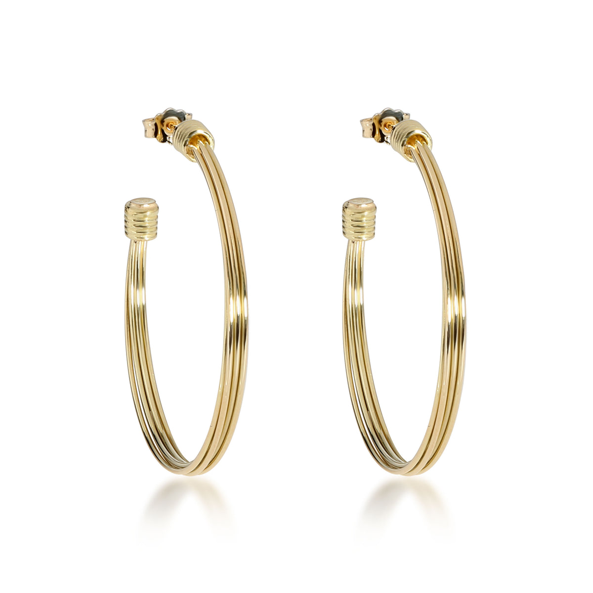 Links of London Wire Hoop Earring in 18K Yellow Gold