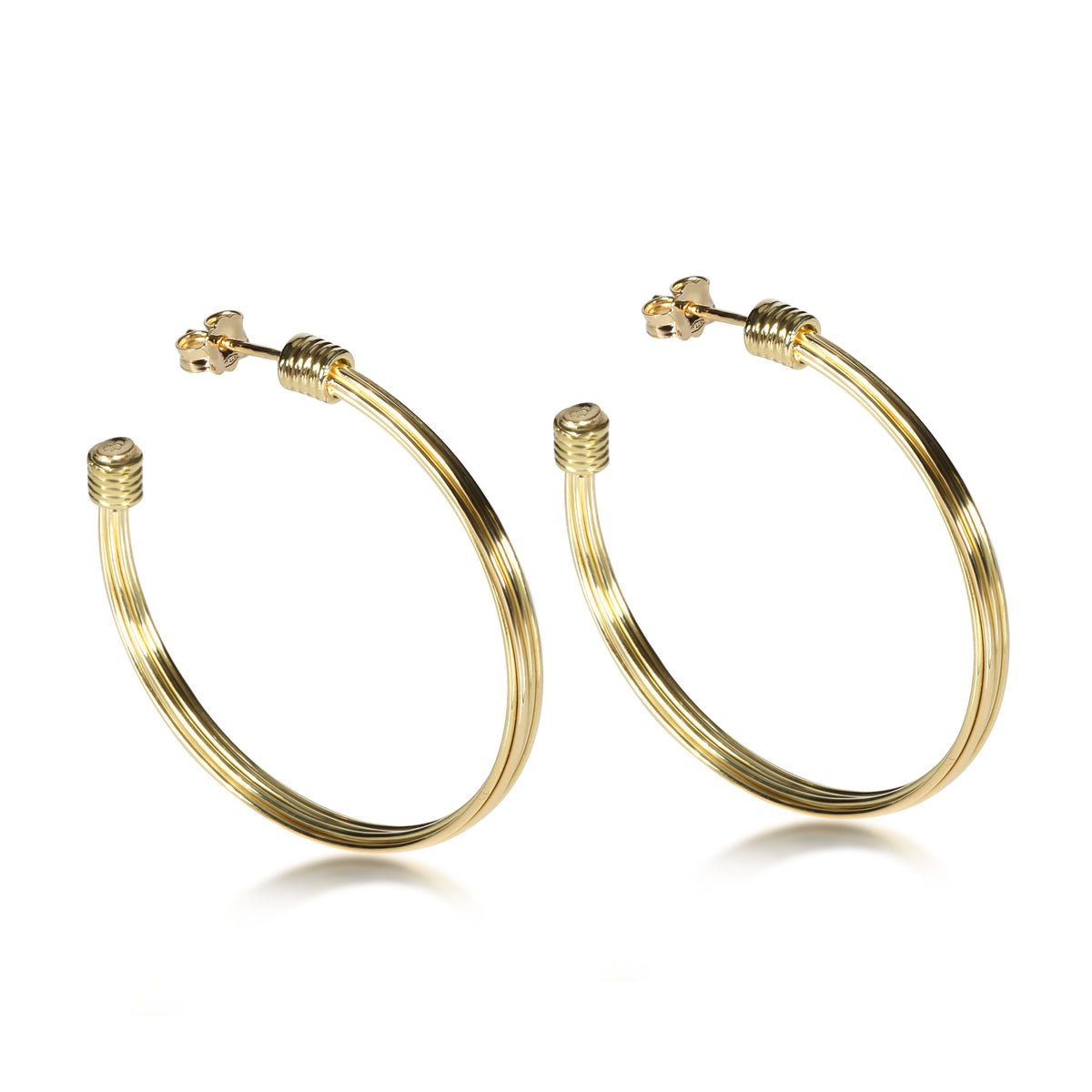 Links of London Wire Hoop Earring in 18K Yellow Gold