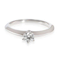 Tiffany & Co. Diamond Solitaire Engagement Ring in Platinum E VS2 0.22 CTW