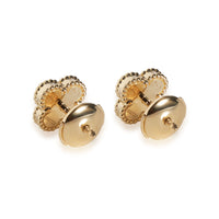 Van Cleef & Arpels Sweet Alhambra Onyx Earrings in 18K Yellow Gold