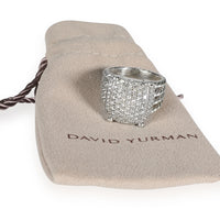David Yurman Wheaton Diamond Ring in  Sterling Silver 1.12 CTW