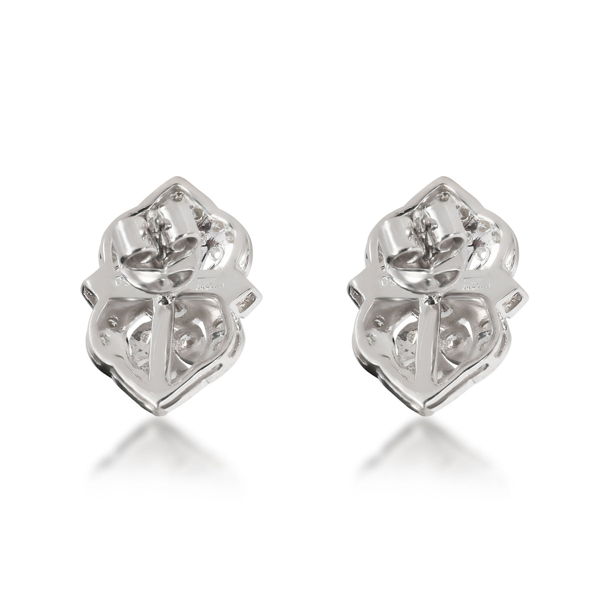 Vintage Inspired Diamond Earrings in 18K White Gold 1.32 CTW
