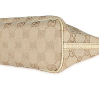 Gucci Beige GG Canvas & Leather Pochette