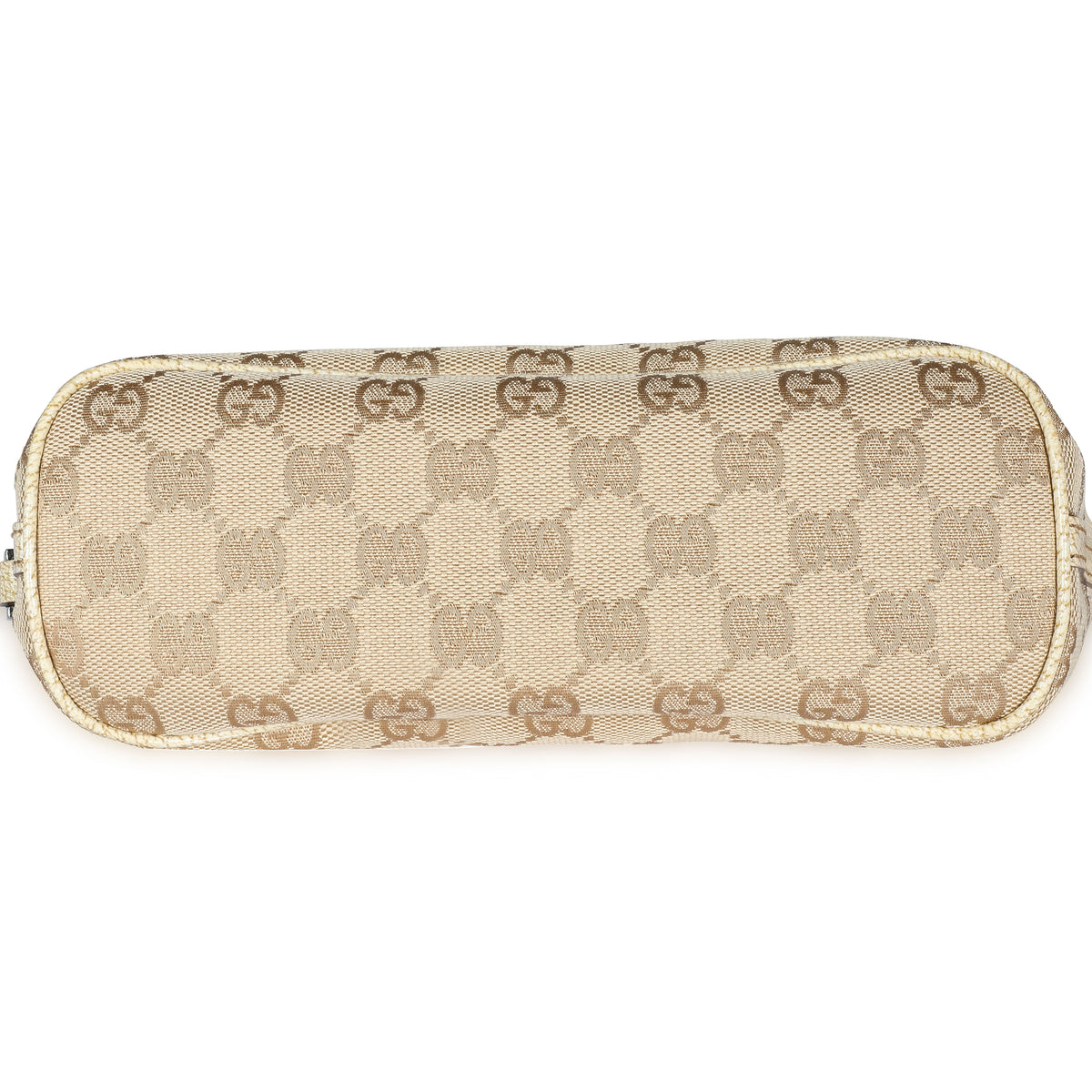 Gucci Beige GG Canvas & Leather Pochette