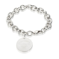 Return to Tiffany Round Tag Bracelet in  Sterling Silver