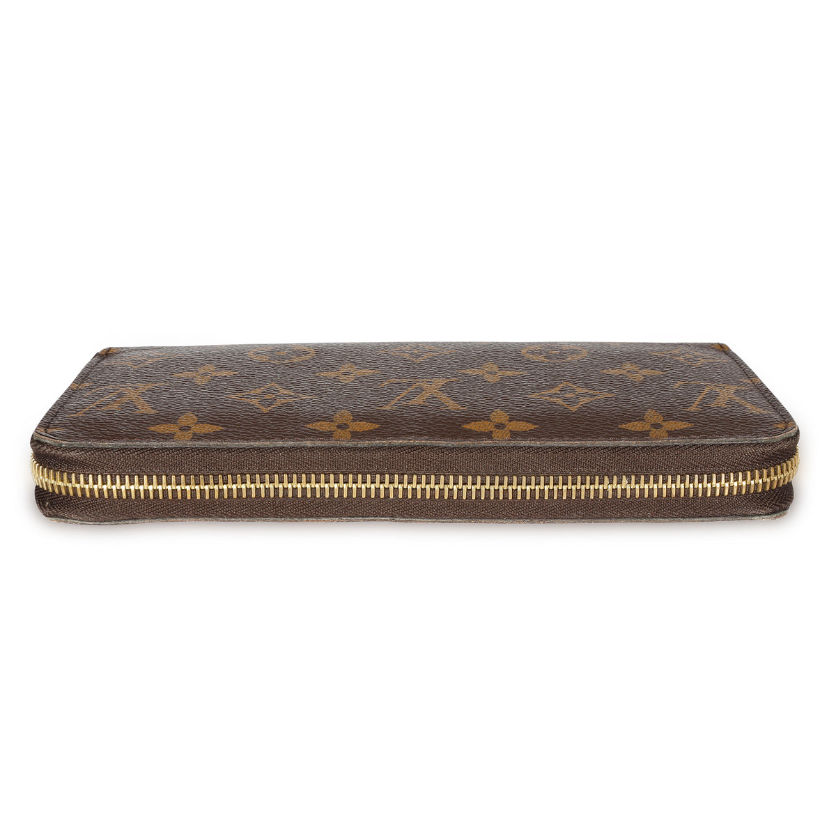 Louis Vuitton Brown Monogram Canvas Zippy Wallet