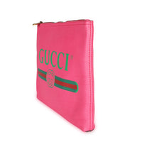 Gucci Hot Pink Leather Portfolio Clutch