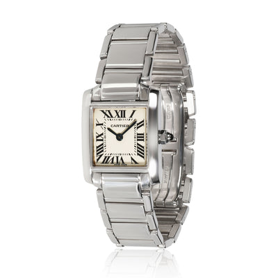 Cartier Tank Francaise W50012S3 Women's Watch in 18kt White Gold