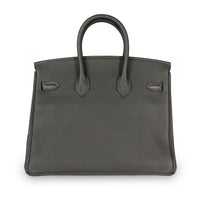 Hermès Graphite Togo Leather Birkin 25 PHW