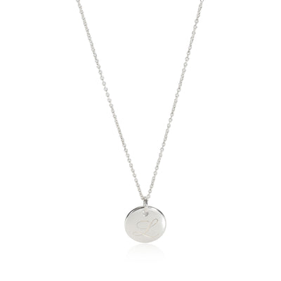 Tiffany & Co. Notes Initial L Necklace in Sterling Silver