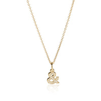 Tiffany & Love Ampersand Pendant in 18k Gold with Diamonds 0.07 CTW