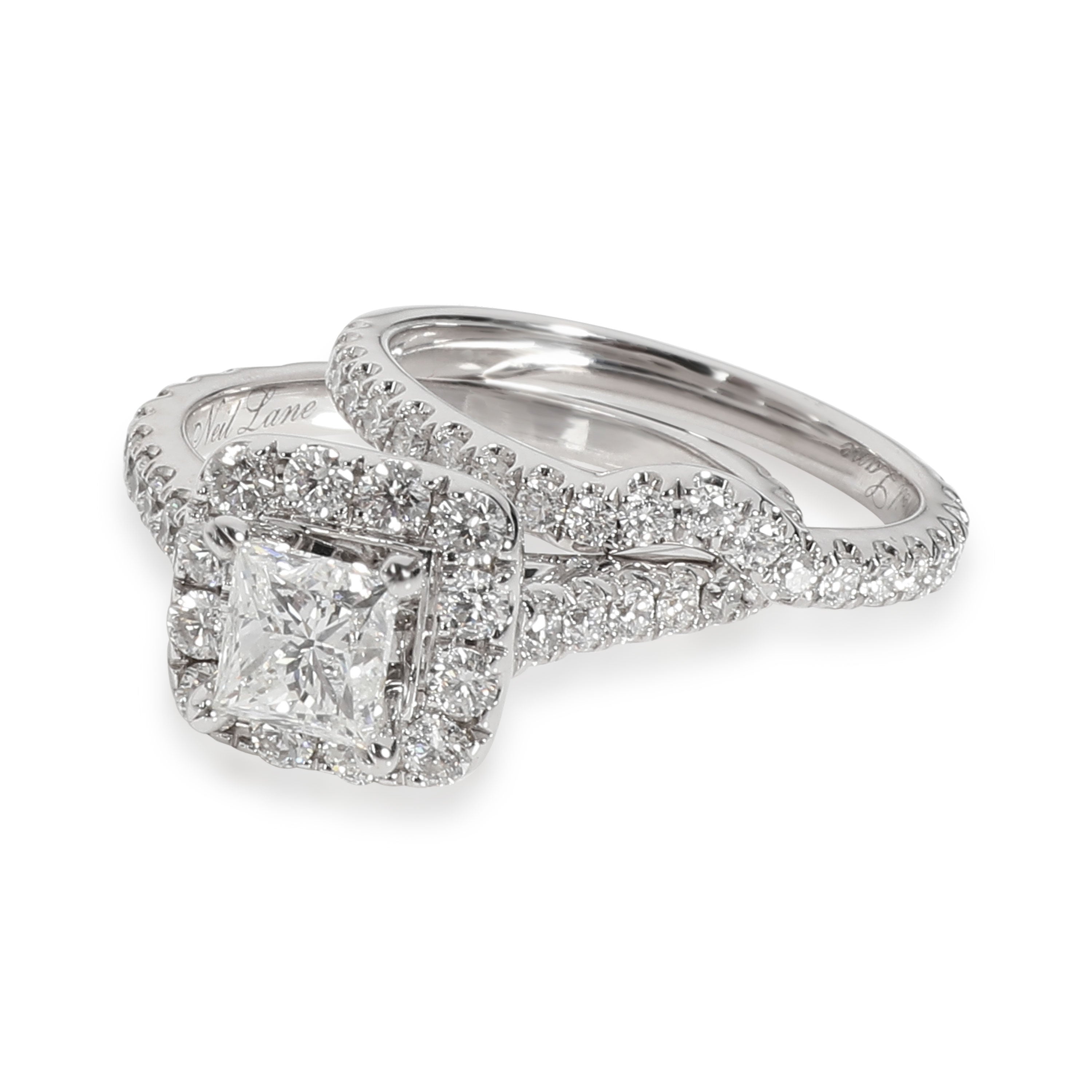 Louis Vuitton - Monogram Infini Engagement Ring White Gold and Diamond - Grey - Unisex - Size: 51 - Luxury