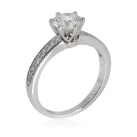 Tiffany & Co. Diamond Engagement Ring in  Platinum F VS2 1.19 CTW