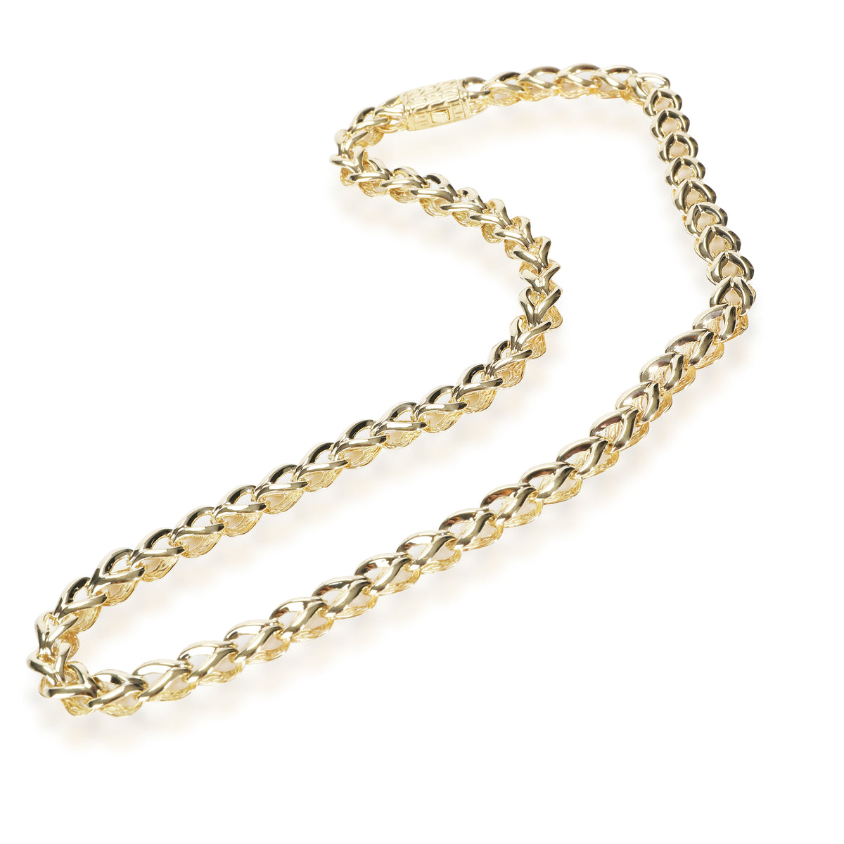 John Hardy Classic Chain Asli Textured & Polished Necklace in 18K Yellow Gold