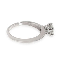 Tiffany & Co. Solitaire Diamond Engagement Ring in Platinum H VS2 0.85 CTW