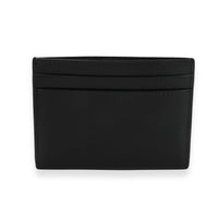 Saint Laurent Black Leather Studded Card Case