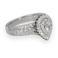 Vera Wang Love Diamond Engagement Ring in 14K White Gold 1.00 CTW
