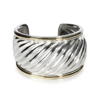David Yurman Cable Cuff in 18K Yellow Gold/Sterling Silver