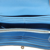 Hermès Blue Paradise Epsom Leather Kelly Wallet GHW