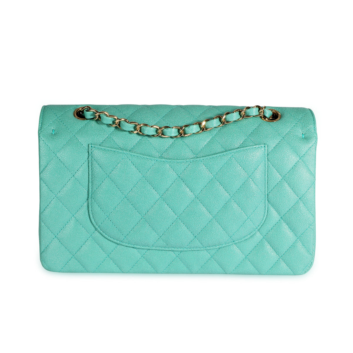 Chanel Iridescent Mermaid Green Quilted Caviar Medium Classic Double Flap  Bag by WP Diamonds – myGemma