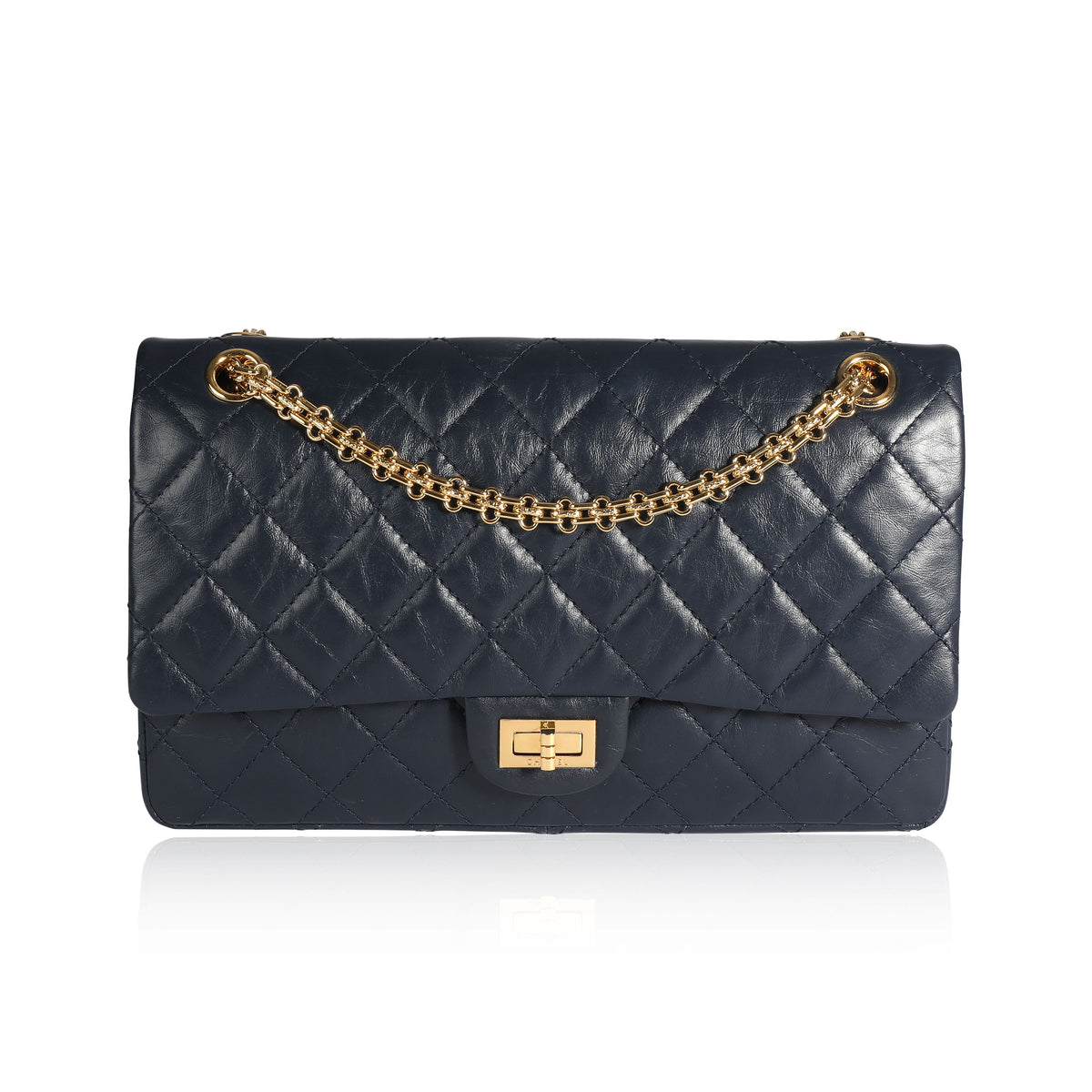 Chanel Marine Quilted Aged Calfskin 2.55 Reissue 226 Flap Bag