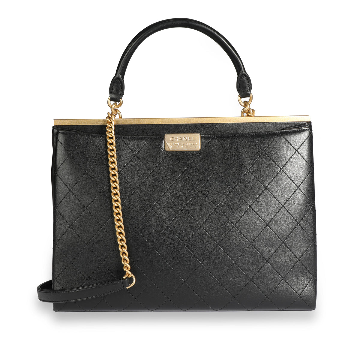 Chanel Black Quilted Calfskin Coco Luxe Large Shopping Bag by WP Diamonds –  myGemma, SE