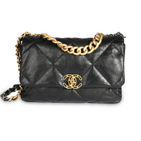 Chanel Black Quilted Lambskin Chanel 19 Large Flap Bag