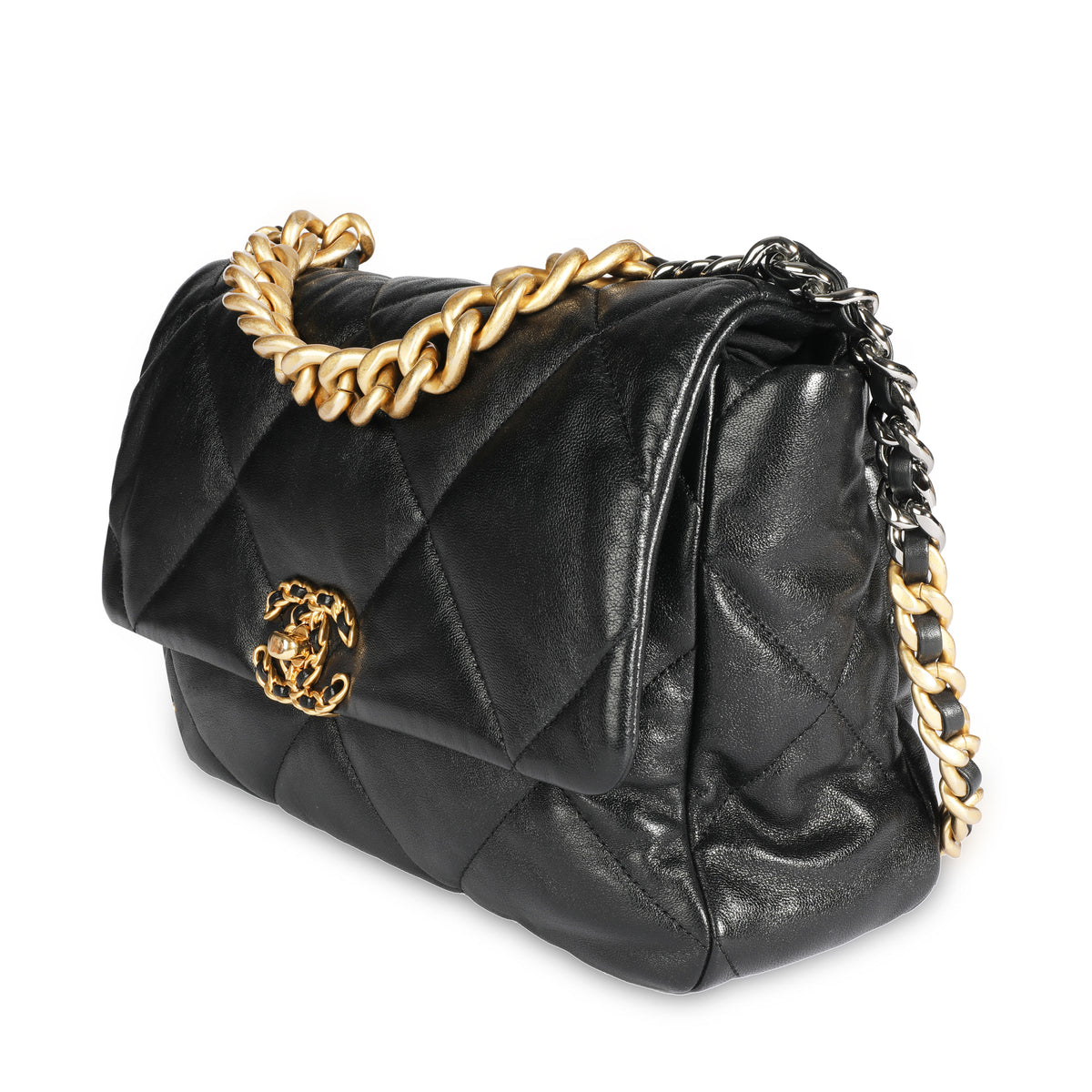 Chanel Black Quilted Lambskin Chanel 19 Large Flap Bag