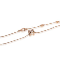 Bulgari B. Zero 1 Pave Diamond Necklace in 18K Rose Gold 0.31 CTW