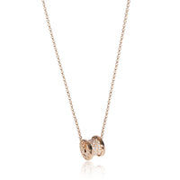 Bulgari B. Zero 1 Pave Diamond Necklace in 18K Rose Gold 0.31 CTW