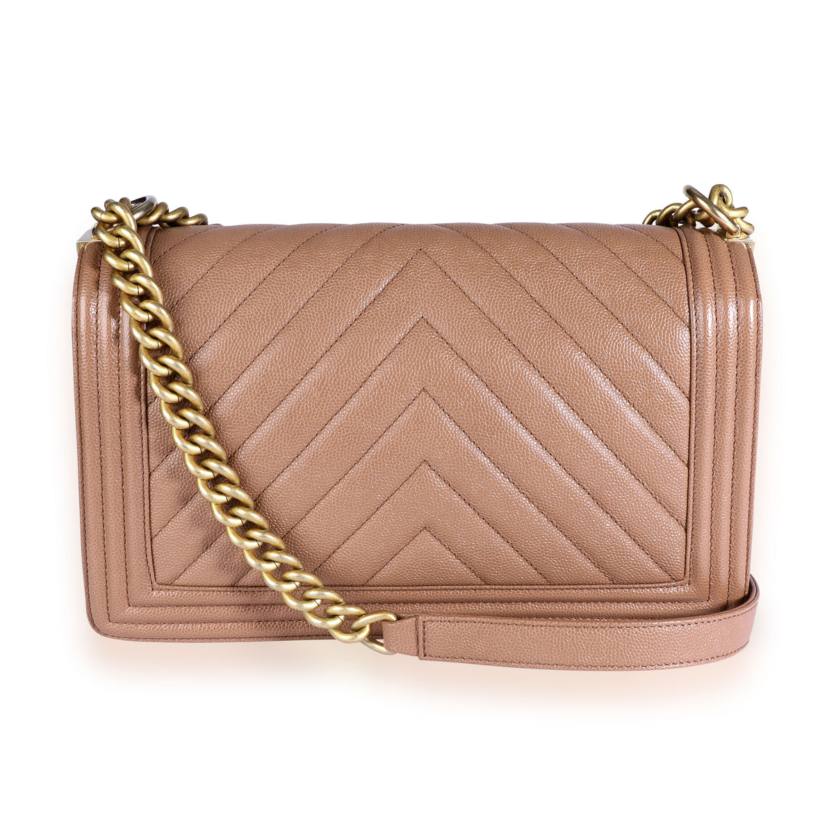 Chanel chevron caviar discount medium