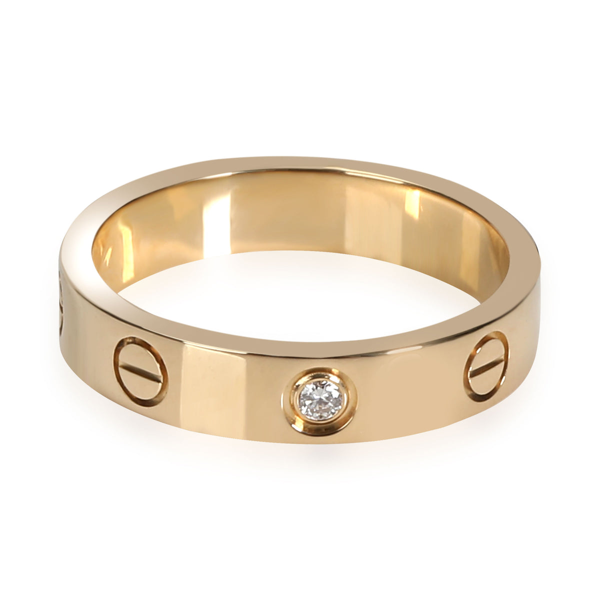Cartier Love Diamond Ring in 18K Yellow Gold 0.02 CTW