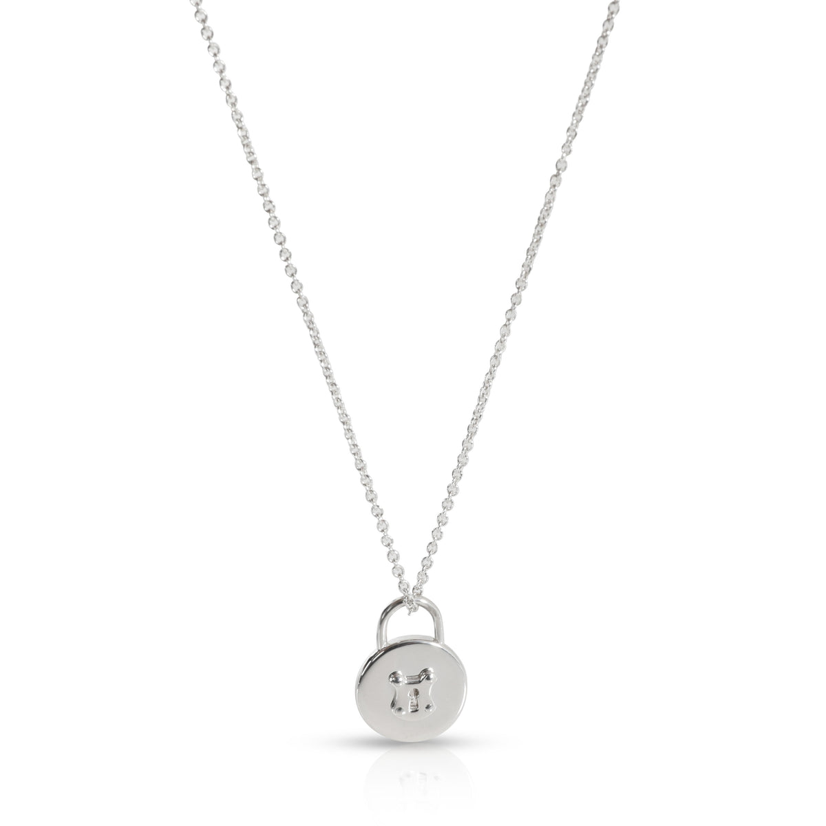 Tiffany & Co. Mini Lock Necklace in  Sterling Silver