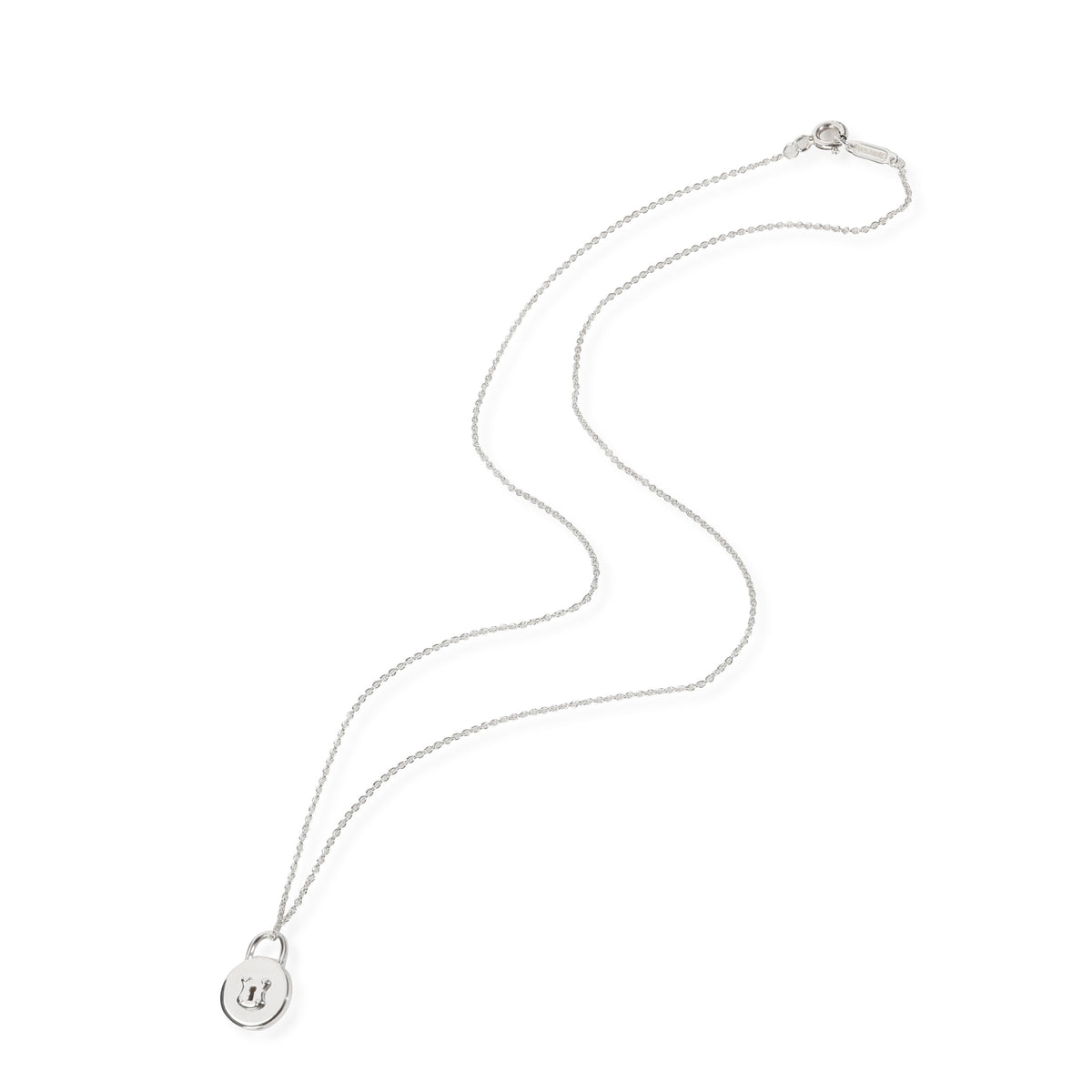 Tiffany & Co. Mini Lock Necklace in  Sterling Silver