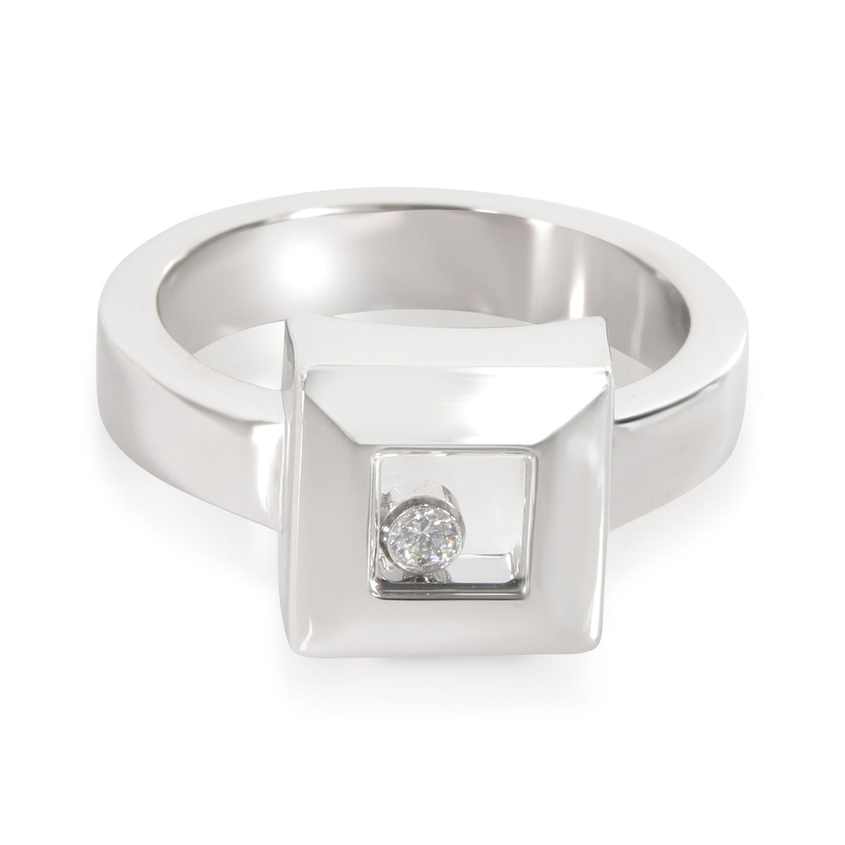 Chopard Happy Diamonds Ring in 18K White Gold 0.05 CTW