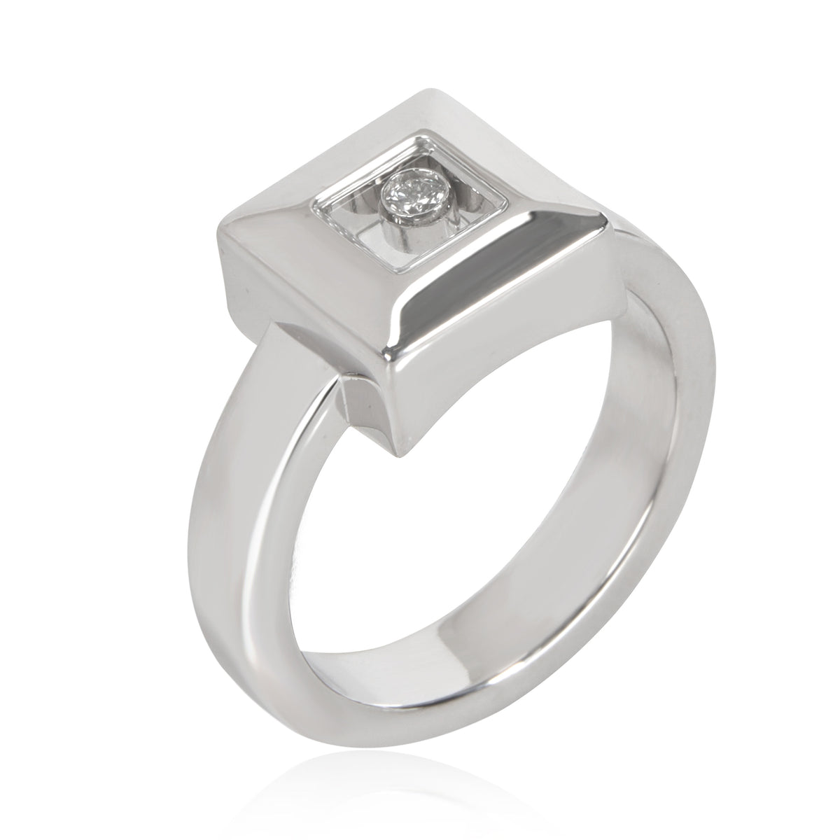 Chopard Happy Diamonds Ring in 18K White Gold 0.05 CTW