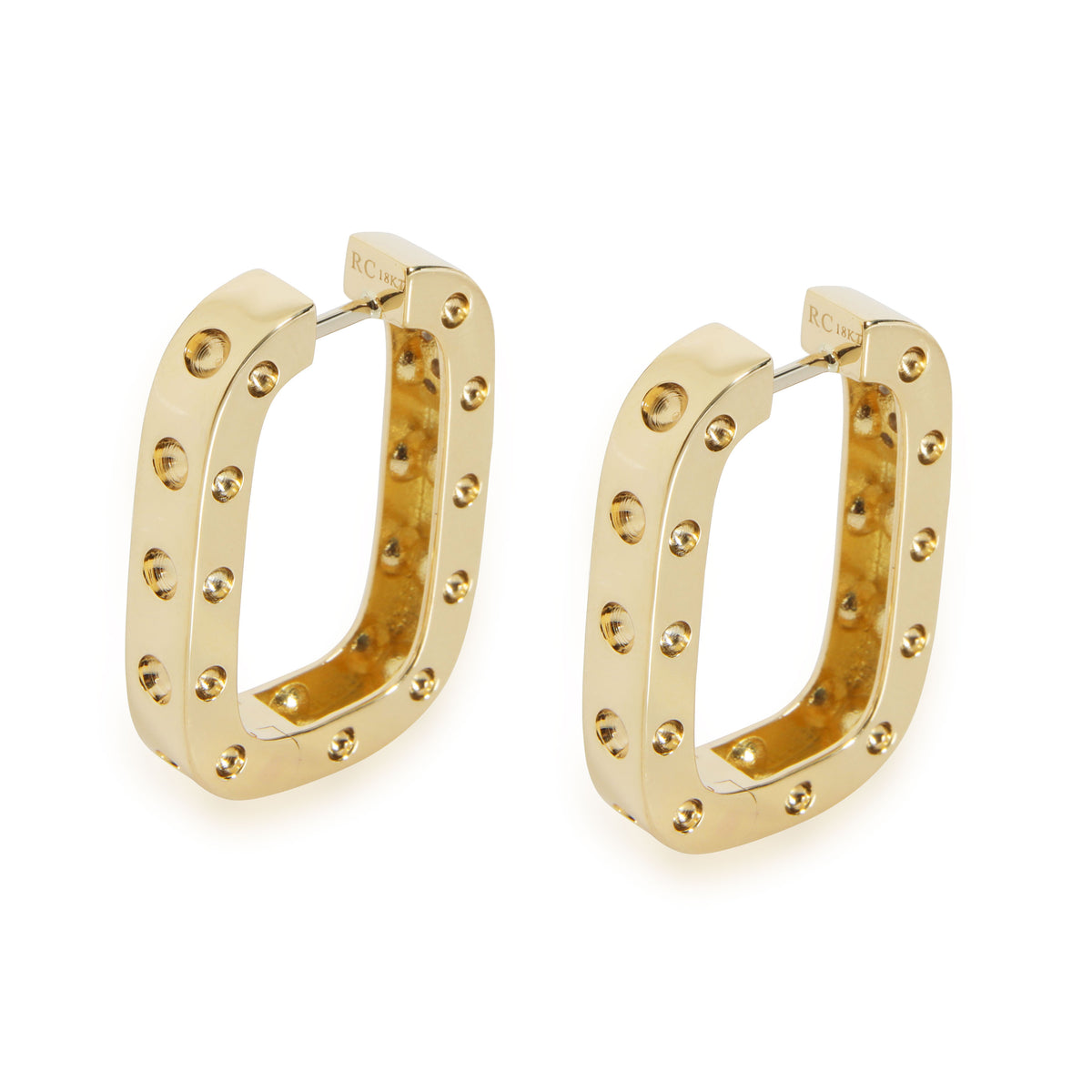 Roberto Coin Pois Moi Diamond Earrings in 18K Yellow Gold 0.10 CTW