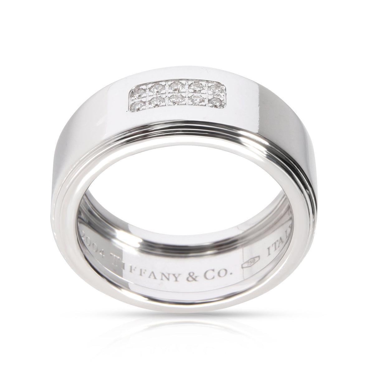 Tiffany & Co. Century Diamond Band in 18K White Gold G-H VS2 0.10 CTW
