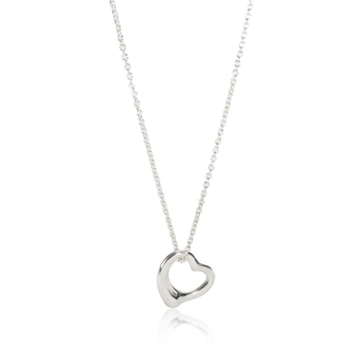 Tiffany & Co. Elsa Peretti Open Heart Necklace in Sterling Silver