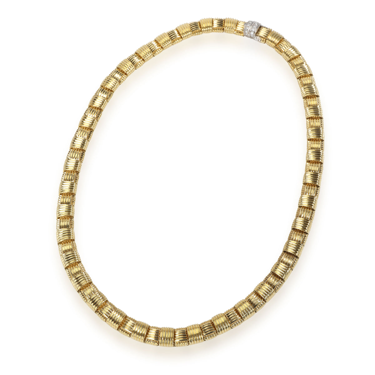 Roberto Coin Appasionata Diamond Necklace in 18K Yellow Gold 0.16 CTW